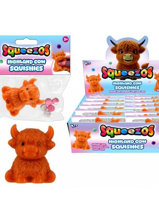 Highland Cow Taba Squishy with Bobbles
