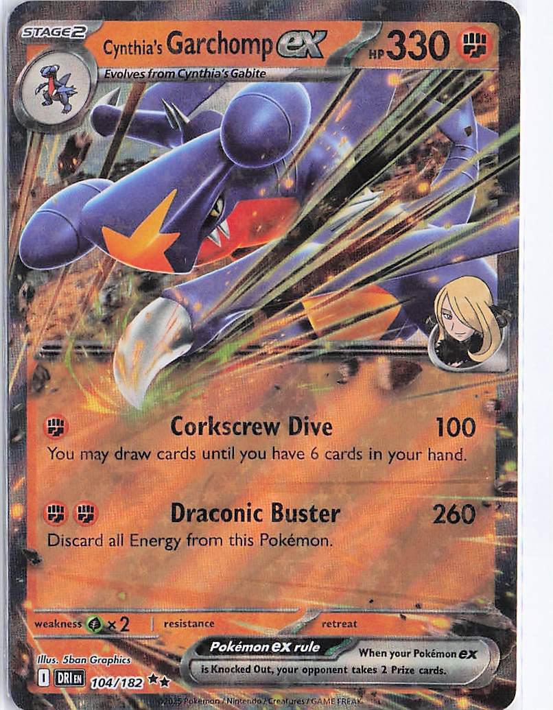 Cynthia’s Garchomp ex 104/182