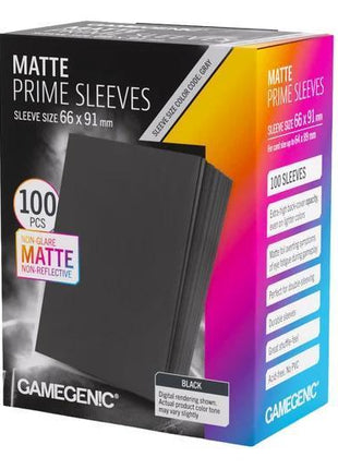 Gamegenic - Prime Matte Black 66x91 Sleeves (100)