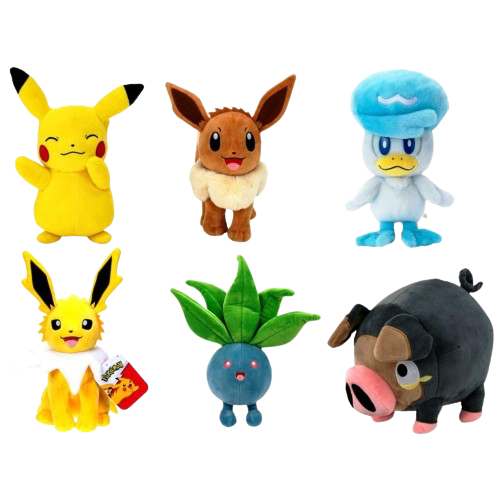 Pokemon 8 Assorted Plush Collecteebles