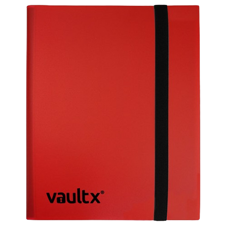 Vault X - Red 4 Pocket Strap Binder
