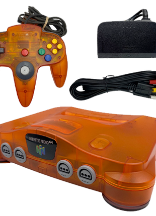 Nintendo 64 Fire Orange Console - Preowned