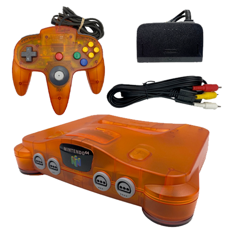 Nintendo 64 Fire Orange Console - Preowned