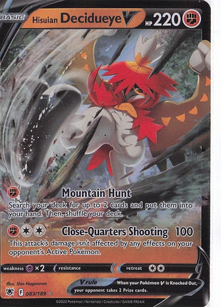 Hisuian Decidueye V 083/189