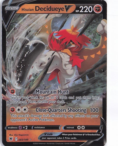 Hisuian Decidueye V 083/189