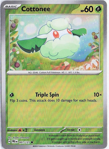 Cottonee 007/131 (Pokeball Holo)