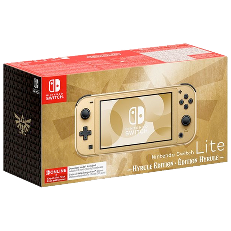 Nintendo Switch Lite - Hyrule Edtion With 12 Month Nintendo Online Membership