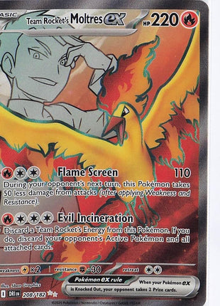 Team Rocket’s Moltres ex 208/182