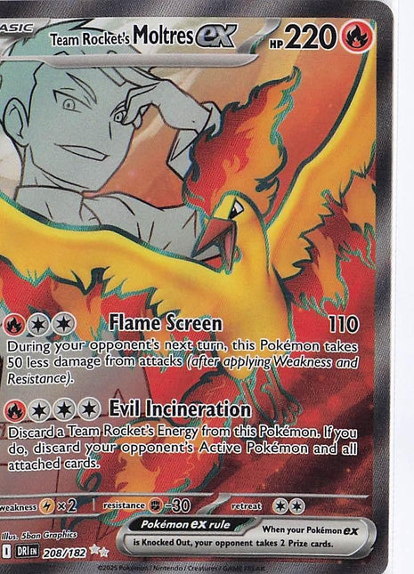 Team Rocket’s Moltres ex 208/182