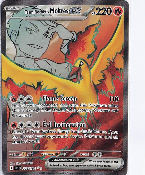 Team Rocket’s Moltres ex 208/182