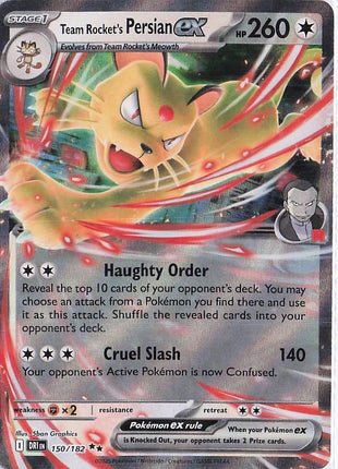Team Rocket's Persian ex 150/182