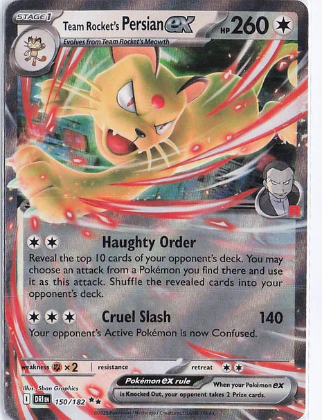 Team Rocket's Persian ex 150/182