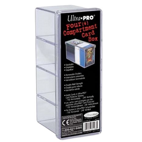 Ultra Pro - Four Compartment Card Box