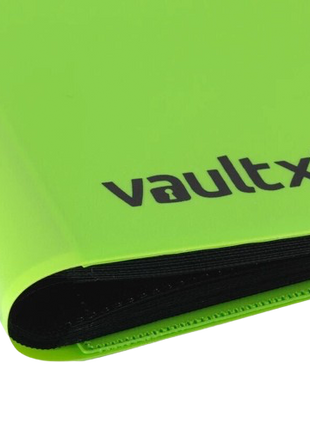 Vault X - Green 9 Pocket Strap Binder