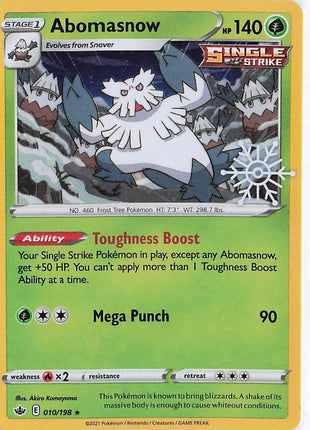 Abomasnow 010/198 (H)(Snowflake)