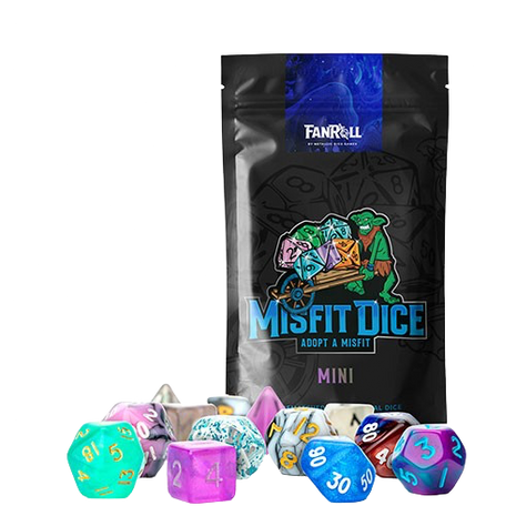 Fanroll - Mystery Misfit: Mini Polyhedral Dice (2 Set Pack)