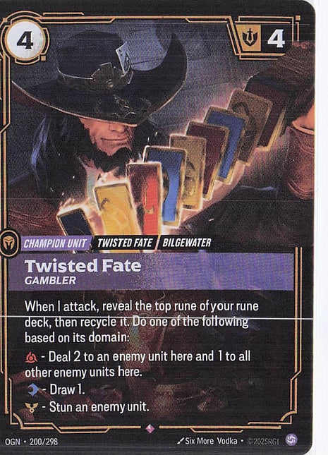 Twisted Fate, Gambler 200/298