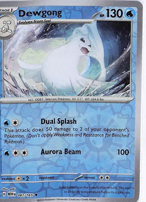 Dewgong 087/165 (RH)