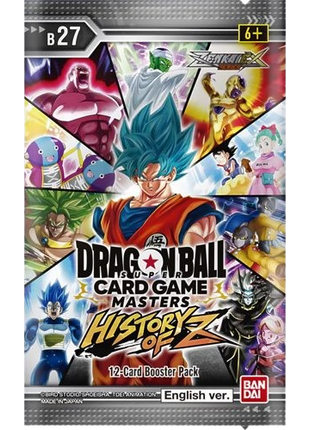 Dragon Ball - Masters: Zenkai Series EX Set 10 History Of Z Booster Pack (B27)