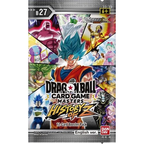 Dragon Ball - Masters: Zenkai Series EX Set 10 History Of Z Booster Pack (B27)
