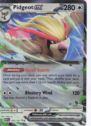 Pidgeot ex 164/197