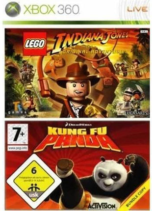 Lego Indiana Jones + Kung Fu Panda (Xbox 360) - Preowned