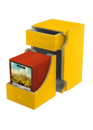 Gamegenic - Yellow Watchtower 100+ Convertible Deck Holder