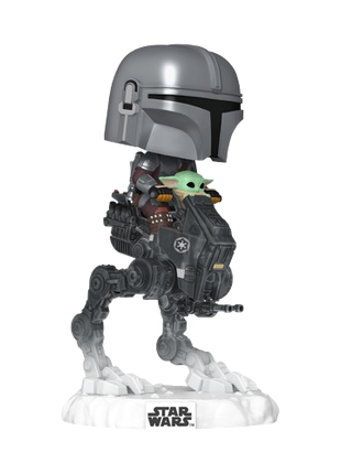 Star Wars - Mandalorian with Grogu in Imperial Remnant AT-RT #837 Funko Pop!