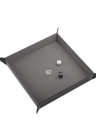 Gamegenic - Black/Grey Square Magnetic Dice Tray