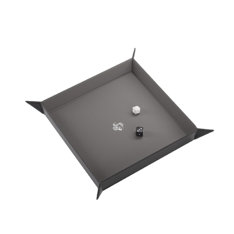 Gamegenic - Black/Grey Square Magnetic Dice Tray
