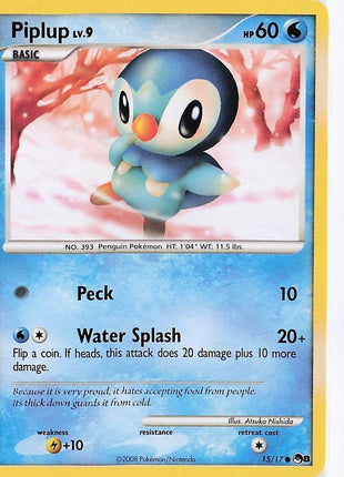 Piplup LV.9 15/17