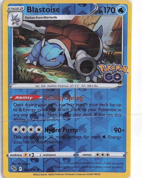 Blastoise 017/078 (RH)
