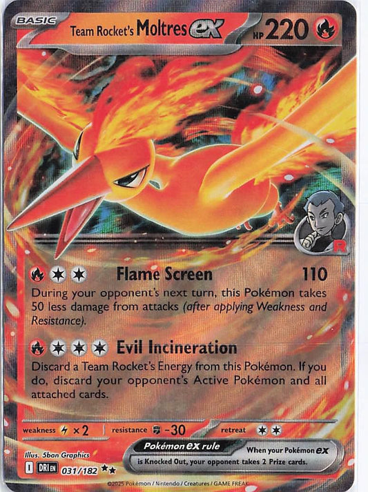 Team Rocket's Moltres ex 031/182