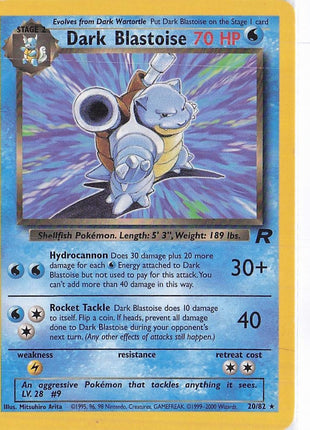 Dark Blastoise 20/82