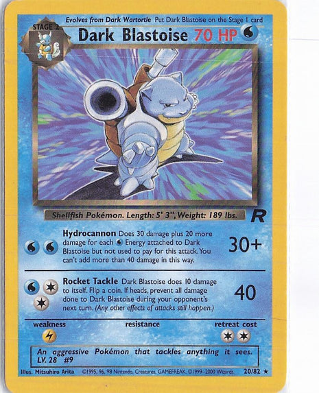 Dark Blastoise 20/82