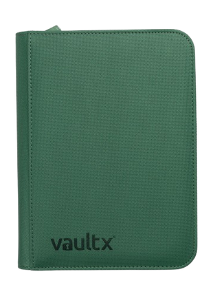 Vault X - Metallic Green 4 Pocket Zip Binder