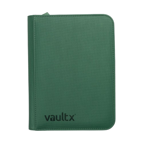 Vault X - Metallic Green 4 Pocket Zip Binder