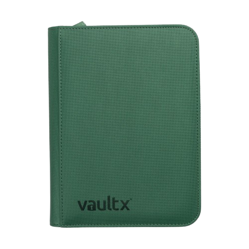 Vault X - Metallic Green 4 Pocket Zip Binder