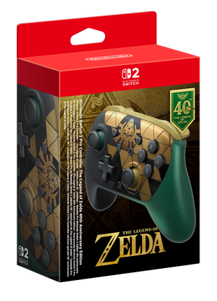 Nintendo Switch 2 - The Legend of Zelda 40th Anniversary Edition Pro Controller