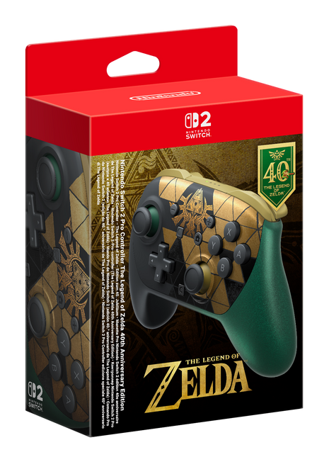 Nintendo Switch 2 - The Legend of Zelda 40th Anniversary Edition Pro Controller
