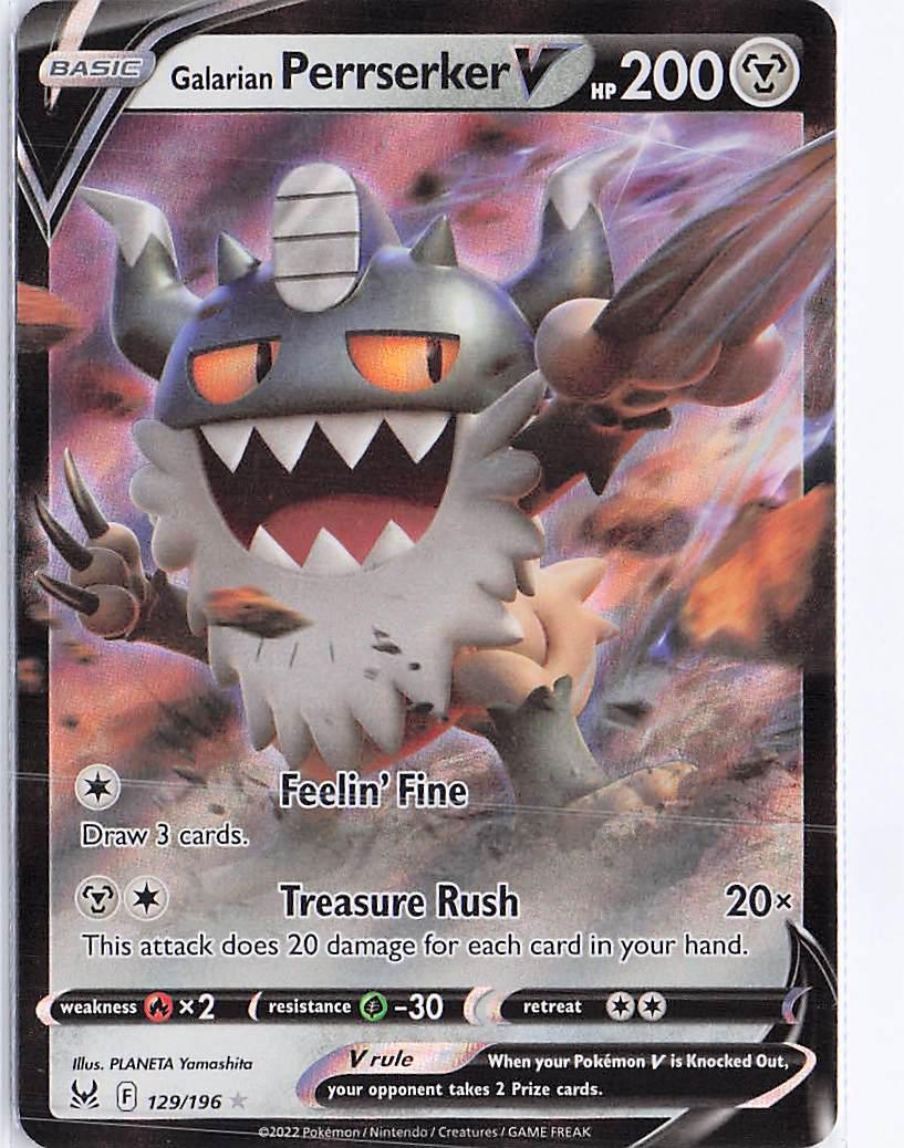 Galarian Perrserker V 129/196