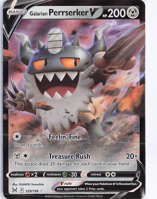 Galarian Perrserker V 129/196
