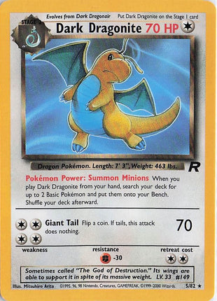 Dark Dragonite 5/82 (Non Holo Error)