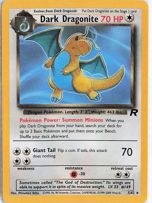 Dark Dragonite 5/82 (Non Holo Error)