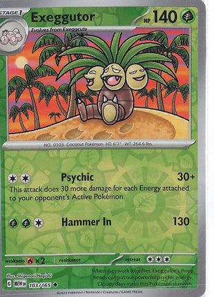 Exeggutor 103/165 (RH)