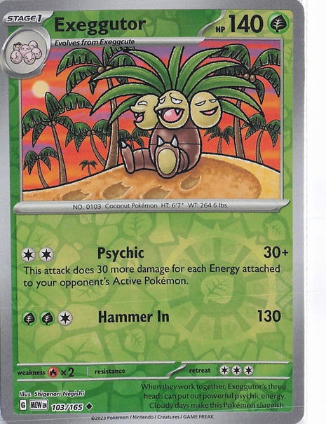 Exeggutor 103/165 (RH)