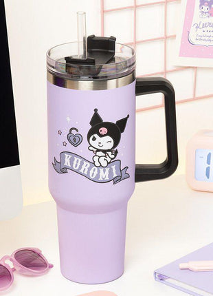 Sanrio - Kuromi 900ml Insulated Cup and Straw