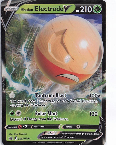 Hisuian Electrode V SWSH294