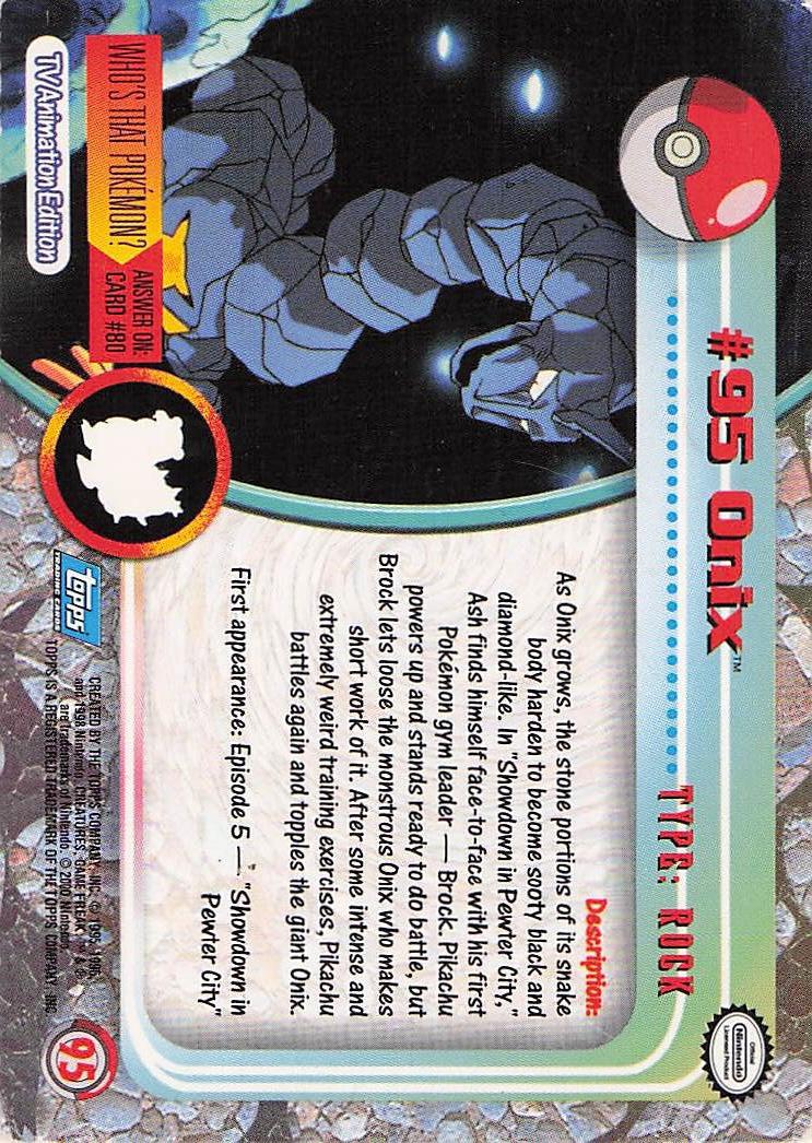 Onix #95 - Topps