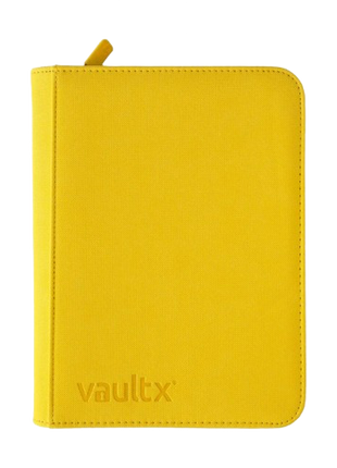 Vault X - Yellow 4 Pocket Zip Binder